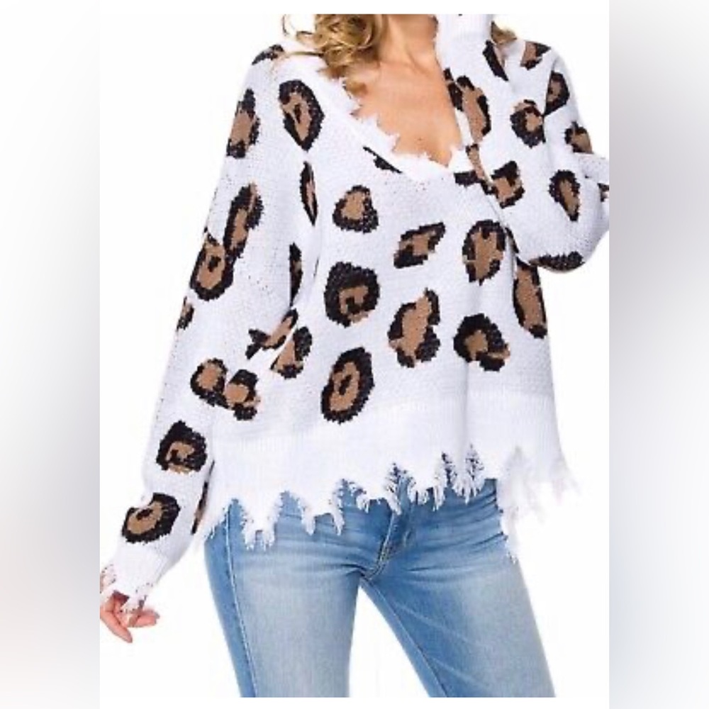 Cute animal print sweater